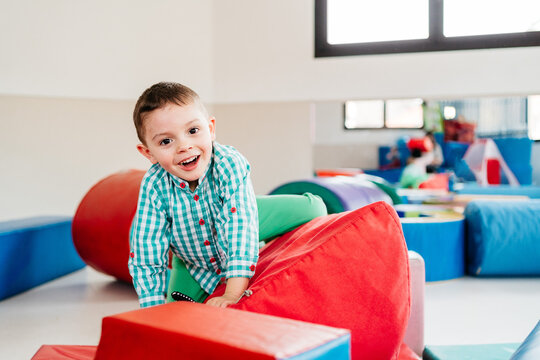 Kid in kindergarten