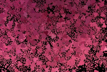 Dark Pink vector template with chaotic shapes.