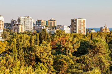 Fototapeta premium Panorama of the city of Sochi.