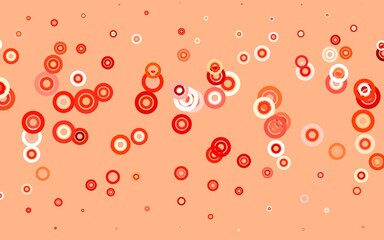 Light Red vector background with spots.