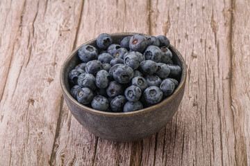 Ripe sweet tasty blueberries heap