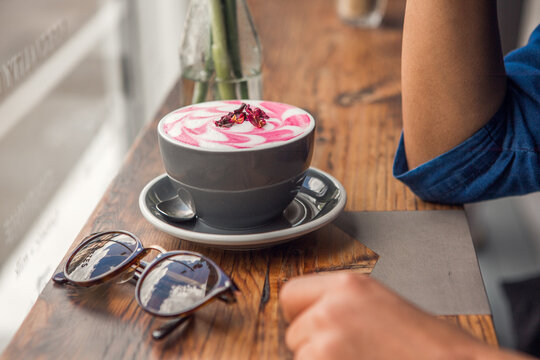 Rose latte