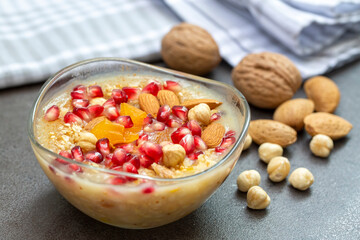 Traditional delicious Turkish dessert; Ashura (Asure)