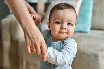 Confident baby looking at camera