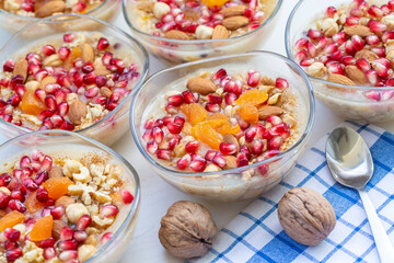 Traditional delicious Turkish dessert; Ashura (Asure)