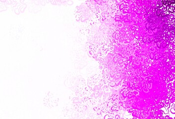 Light Purple vector pattern with random forms.