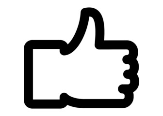 Obraz premium Like Icon in trendy flat style isolated , Like symbol for your web site design, logo, app, UI. Vector illustration, EPS10.