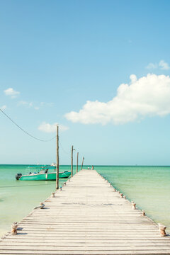 Pier in Holbox, Mexico