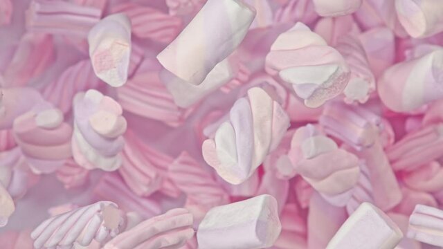 Super Slow Motion Shot of Marshmallow Explosion at 1000 fps.