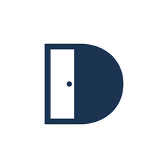vector logo D alphabet icon window illustrations