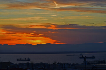 Sunset in Thessaloniki