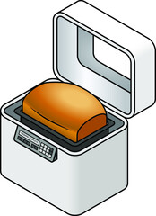 A modern home bread maker.