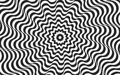 Abstract black background combination with white decoration