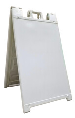 A blank a-frame sign ready for your design to be put on.
