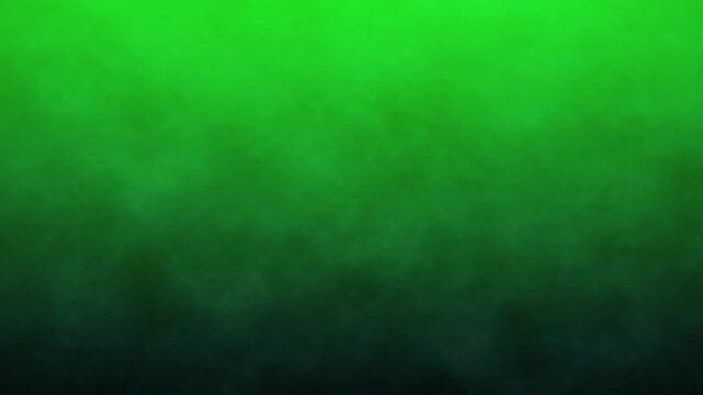Dark smoke on a green screen background, chroma key