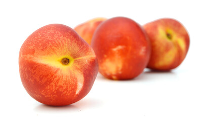 Nectarine isolated on white background