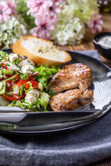Healthy lunch menu.