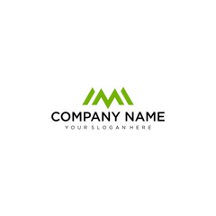 Fototapeta premium Letter M line logo design. Linear creative minimal monochrome monogram symbol. Universal elegant vector sign design. Premium business logotype. Graphic alphabet symbol for corporate business identity