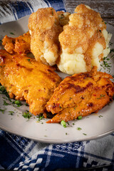 Fried chicken breast.