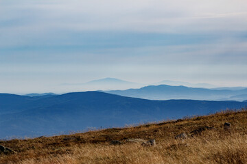 View of the Sudetes from Sniezne Kotly mountain - Poland