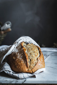Close up of loaf of bread
