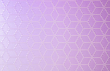 Creative geometric background of rhombus shapes with a purple-lilac gradient.