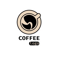 VECTOR. Business icon for the company. This concept logo label or badge for coffee /salons / confectionery / coffee shop. Other companies. Vector illustration.