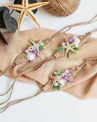 nautical themed bracelets. bridesmaid accessory