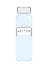 ワクチンの入った瓶　バイアル容器