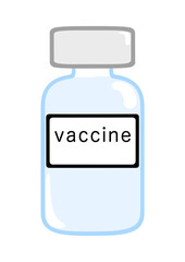 ワクチンの入った瓶　バイアル容器