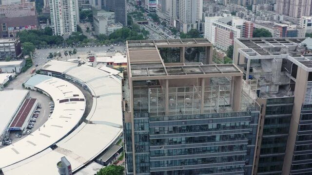 Pivot around office building.  Guangzhou, China