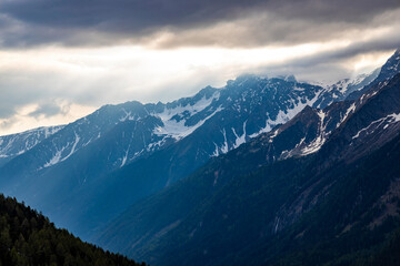 Landscape near Staller Saddle, High Tauern, East Tyrol, Austria