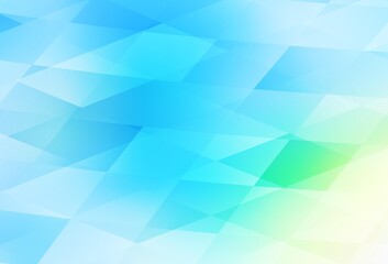 Fototapeta premium Light Blue, Green vector pattern in square style.