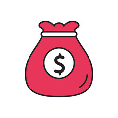 Isolated cash casino poker game icon- Vector