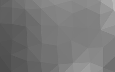 Light Silver, Gray vector low poly layout. Geometric illustration in Origami style with gradient. Textured pattern for background.