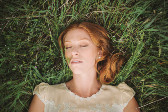Woman Asleep in the Grass