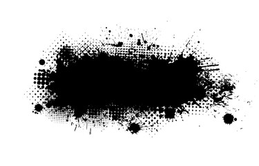 Frame of blots. Grunge Design Element. Brush Strokes. Vector illustration