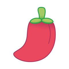 Isolated chile mexican culture tradition icon - Vector