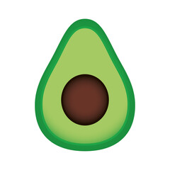 Isolated avocado mexican culture tradition icon - Vector