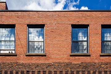 Montreal facades in Griffintown area