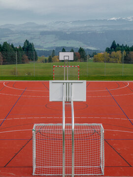 Basketball court at Ebenschwand, Bavaria