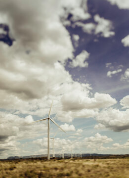 Landscape of an wind farm.