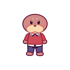 Fototapeta premium Isolated otter animal cute wild icon- Vector