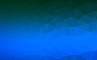 Fototapeta premium Light BLUE vector polygonal background. Colorful abstract illustration with gradient. Triangular pattern for your business design.