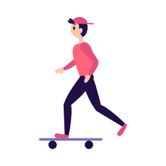 Isolated woman skateboard exercise yoga health life icon- Vector