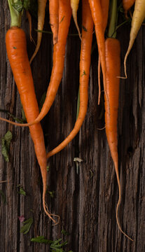 Bunch of Heirloom Carrots