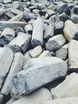 Pile of volcanic rock