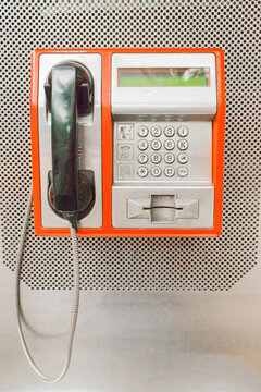 Old street telephone ringing.
