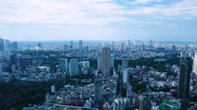 東京風景 鳥瞰 タイムラプス