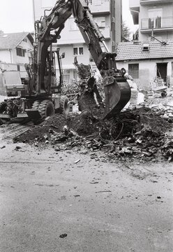 removing a plant, planting a building